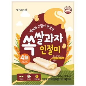 ไอวีเน็ตแฟลทไรซ์แครกเกอร์ขนมข้าวอบกรอบสอดไส้ครีมถั่ว 40กรัม